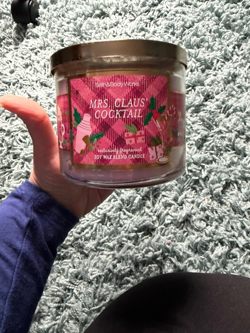 BNWT Bath and Body Works Mrs. Claus Cocktail Candle - Picture 1 of 4